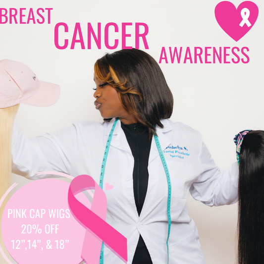 BREAST CANCER AWARENESS ROYAL CAP WIGS🎀